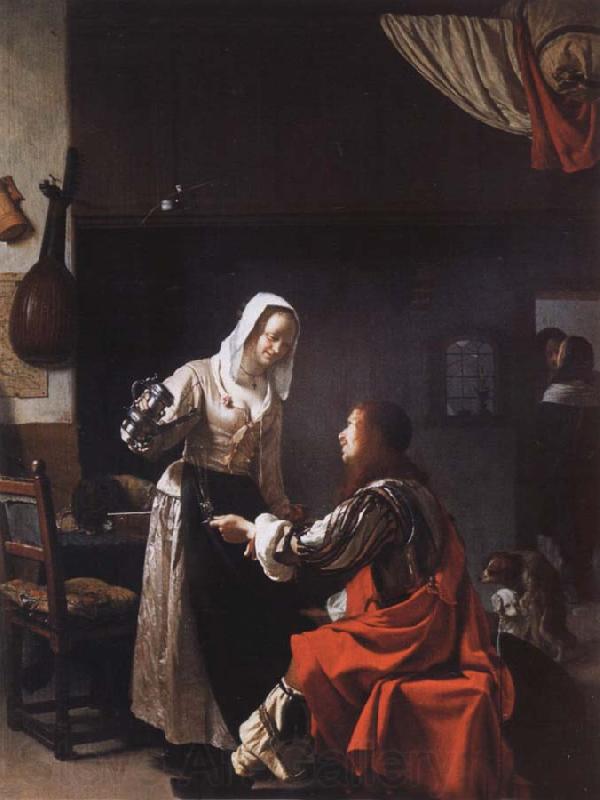 MIERIS, Frans van, the Elder Tavern scene